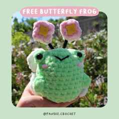 🐸FREE PATTERN: Frofly, the Butterfly frog 🦋