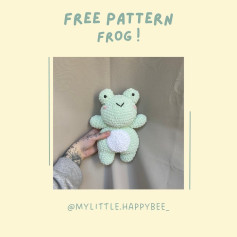 free pattern frog white belly