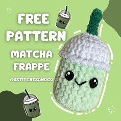 free pattern matcha frappe