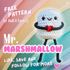 free pattern mr. mashmallow