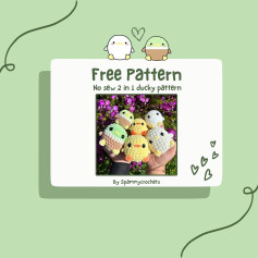 FREE pattern no sew 2 in 1 ducky pattern