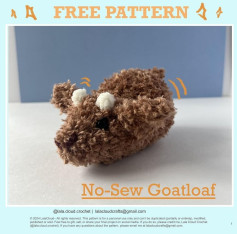 free pattern no sew goatfloaf