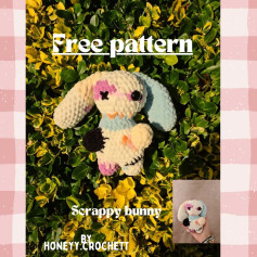 free pattern scrappy bunny