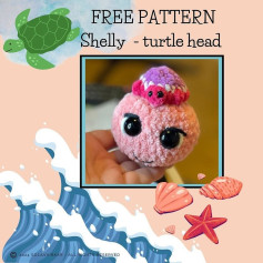 free pattern shelly turtle head