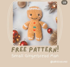 free pattern small gingerbread man