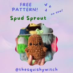 free pattern spud sprout no sew