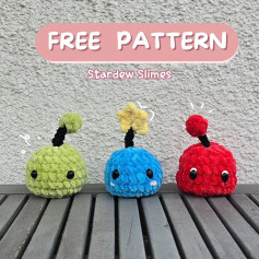 free pattern stardew slimes