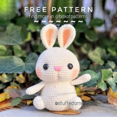 free pattern white bunny