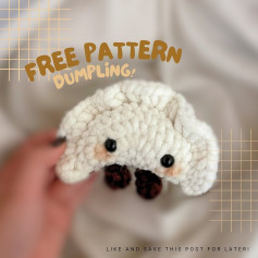 free pattern white dumpling