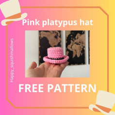 FREE pink platypus hat pattern