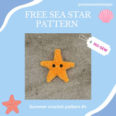 free sea star pattern