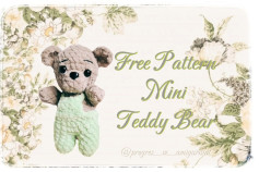 Full Free Pattern Mini Teddy Bear🐻💚