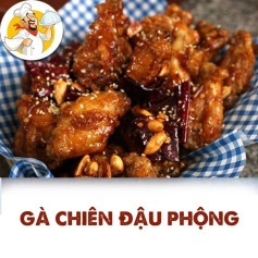 gà chiên đậu phộng