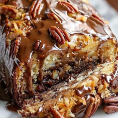 German Chocolate Pecan Pound Cake