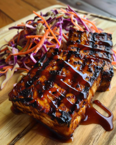 Grilled BBQ Tofu SteaksCurrent obsession.