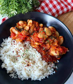 HARISSA, BUTTERBEAN & TOMATO STEW 🍅