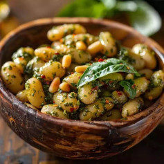 High Protein Pesto Butter Beans