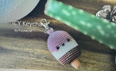 icy keychain crochet pattern