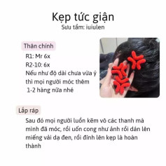 kẹp tức giận, kẹp biểu cảm, kẹp giọt nước, kẹp tóc.