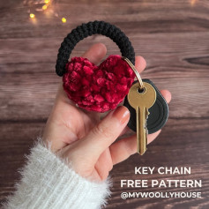 KEYCHAIN FREE PATTERN heart keychain crochet pattern