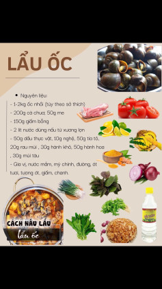 Lẩu ốc Cách làm