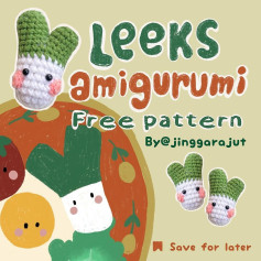 leeks amigurumi free pattern