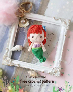 little mermaid crochet pattern free