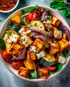 Mediterranean Tofu & Veg Bowl🥗