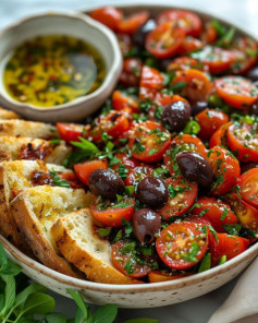 Mediterranean Tomato & Olive Salad