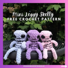 mini leggy skelly free crochet pattern