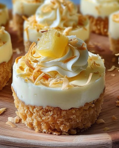 Mini Pineapple Condensed Coconut Milk Cheesecakes