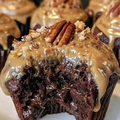 😋🍫🥥 Mouth-Watering Irresistible German Chocolate Cupcakes