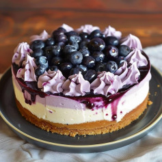 No-Bake Blueberry Cheesecake