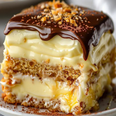 No-Bake Chocolate Eclair Cake