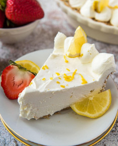 NO BAKE LEMON CHEESECAKE⁠