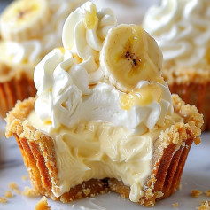 No-Bake Mini Banana Cream Pies