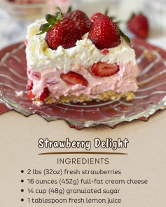 🍓 No-Bake Strawberry Delight 🍰