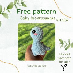 No sew baby brontosaurus pattern