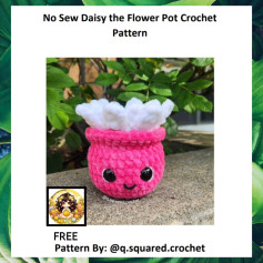 no sew daisy the flower pot crochet pattern