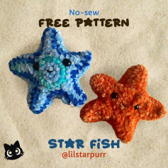 no sew free pattern star fish