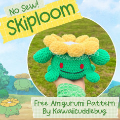 no sew SKIPLOOM free amigurumi pattern