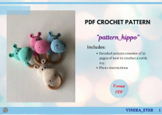 PDF CROCHET PATTERN pattern_hippo