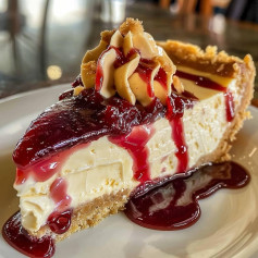 Peanut Butter and Jelly Cheesecake Recipe 🧑‍🍳 Ingredients:For the Crust:2 cups graham c