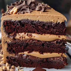 Peanut butter Chocolate Cake 🍰