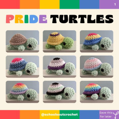 Pride Turtles (no-sew) PATTERN RELEASE!