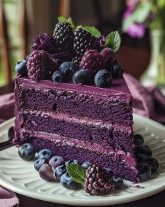 Purple Velvet Cake Recipe 💜