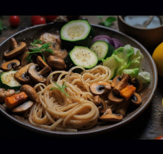 QUICK MUSHROOM SPAGHETTI