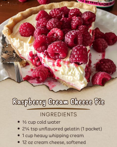 Raspberry Cream Cheese Pie