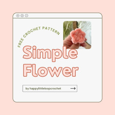 simple flower free crochet pattern