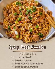 🍜 Spicy Pork Noodles 🌶️beef